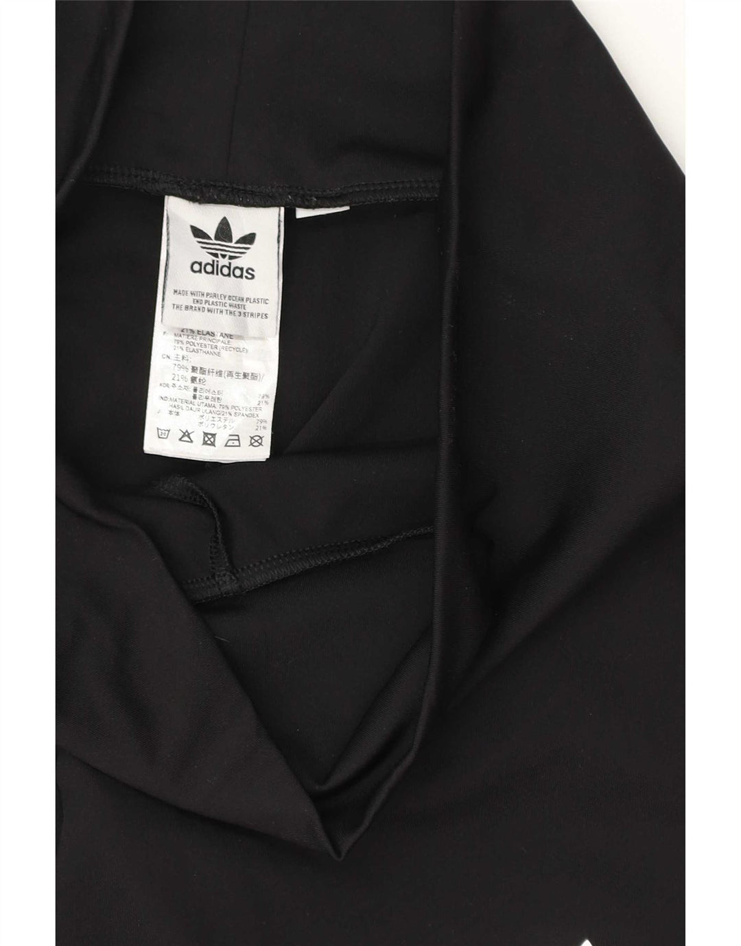 Leggings Adidas Femininas UK 12 Médio Poliéster Preto