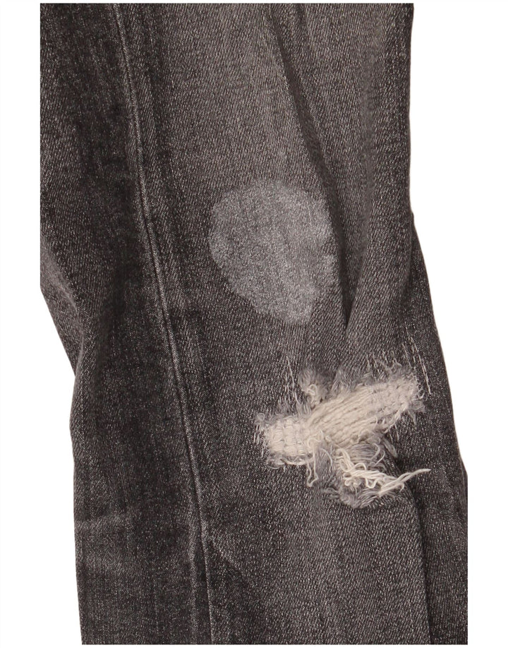 Calça jeans skinny masculina Calvin Klein desgastada W29 L32 algodão preto