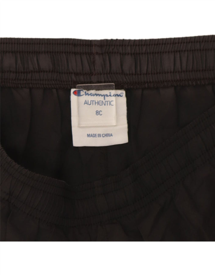 Shorts esportivos femininos Champion UK 8 pequeno poliéster preto