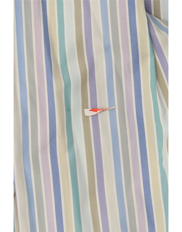 Gant Mens Dress Fit Camisa Média Listrada Multicolorida Algodão