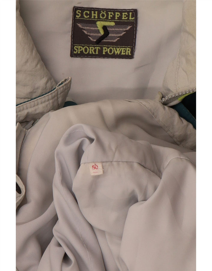 Jaqueta de esqui masculina Schoffel EU 50 grande bloco colorido cinza