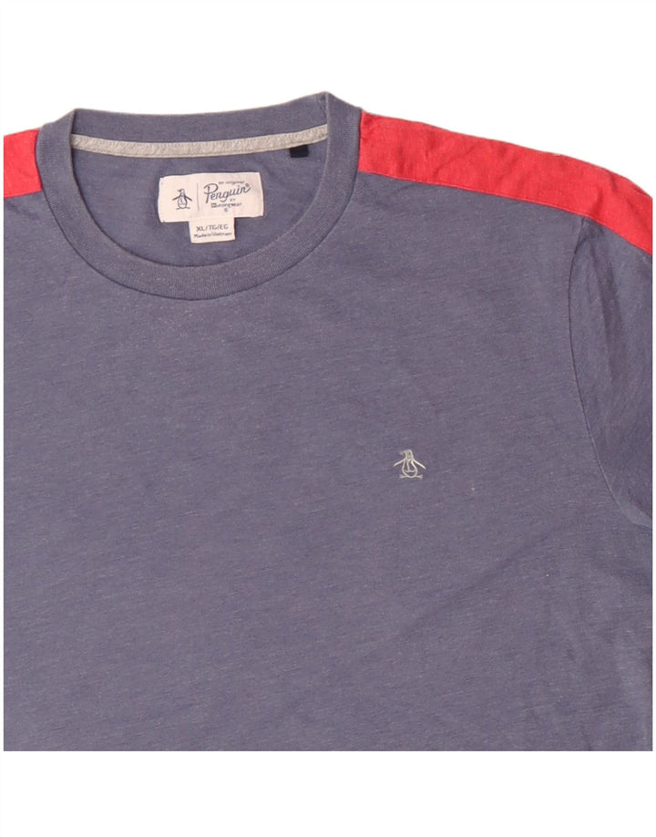 Camiseta masculina PENGUIN Top XL azul colorblock