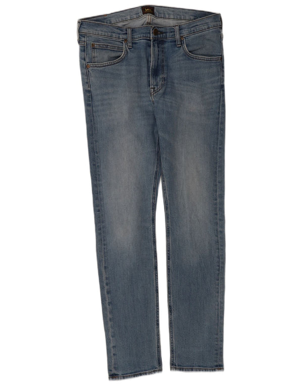 Lee Mens Luke Slim Jeans W32 L32 Azul Algodão