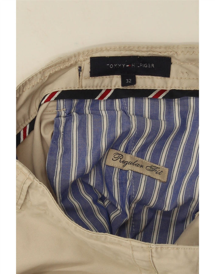 Tommy Hilfiger Mens Regular Fit Chino Shorts W32 Médio Bege