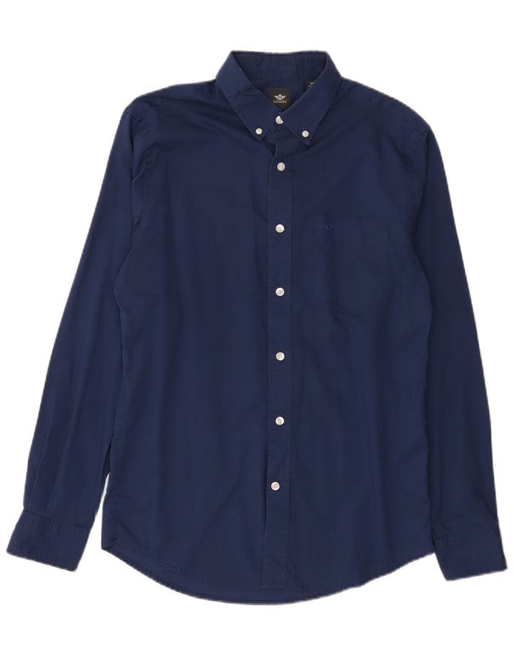 Camisa masculina Dockers médio azul marinho algodão