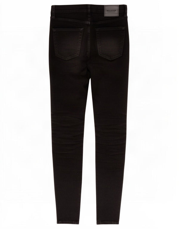 Hollister Womens Super Skinny Jeans W28 L34 Algodão Preto