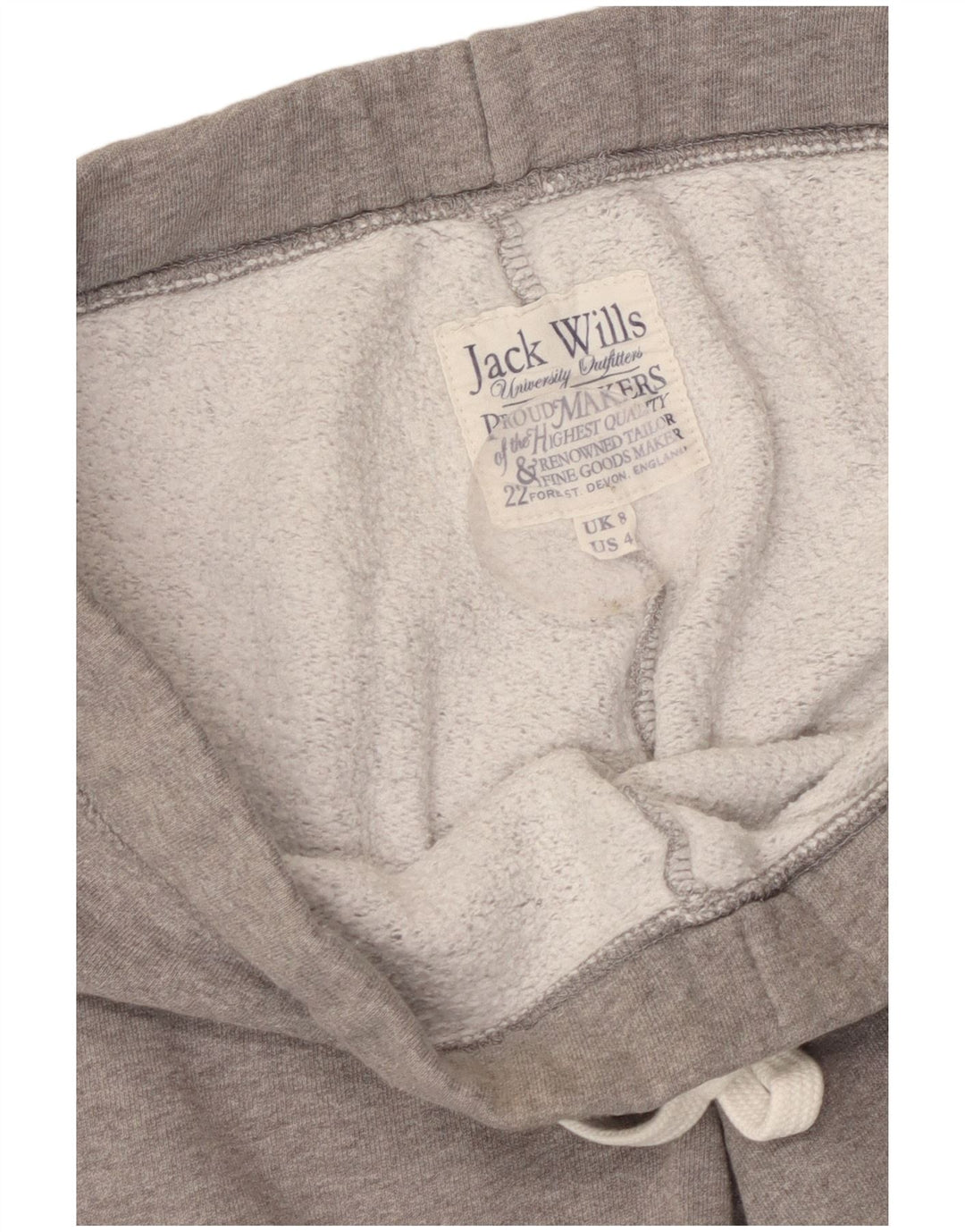 Calça esportiva feminina JACK WILLS com estampa gráfica e joggers Reino Unido 8 pequeno cinza