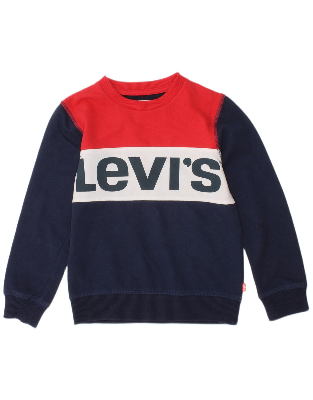 Moletom masculino Levi's 4-5 anos azul marinho Colourblock clássico