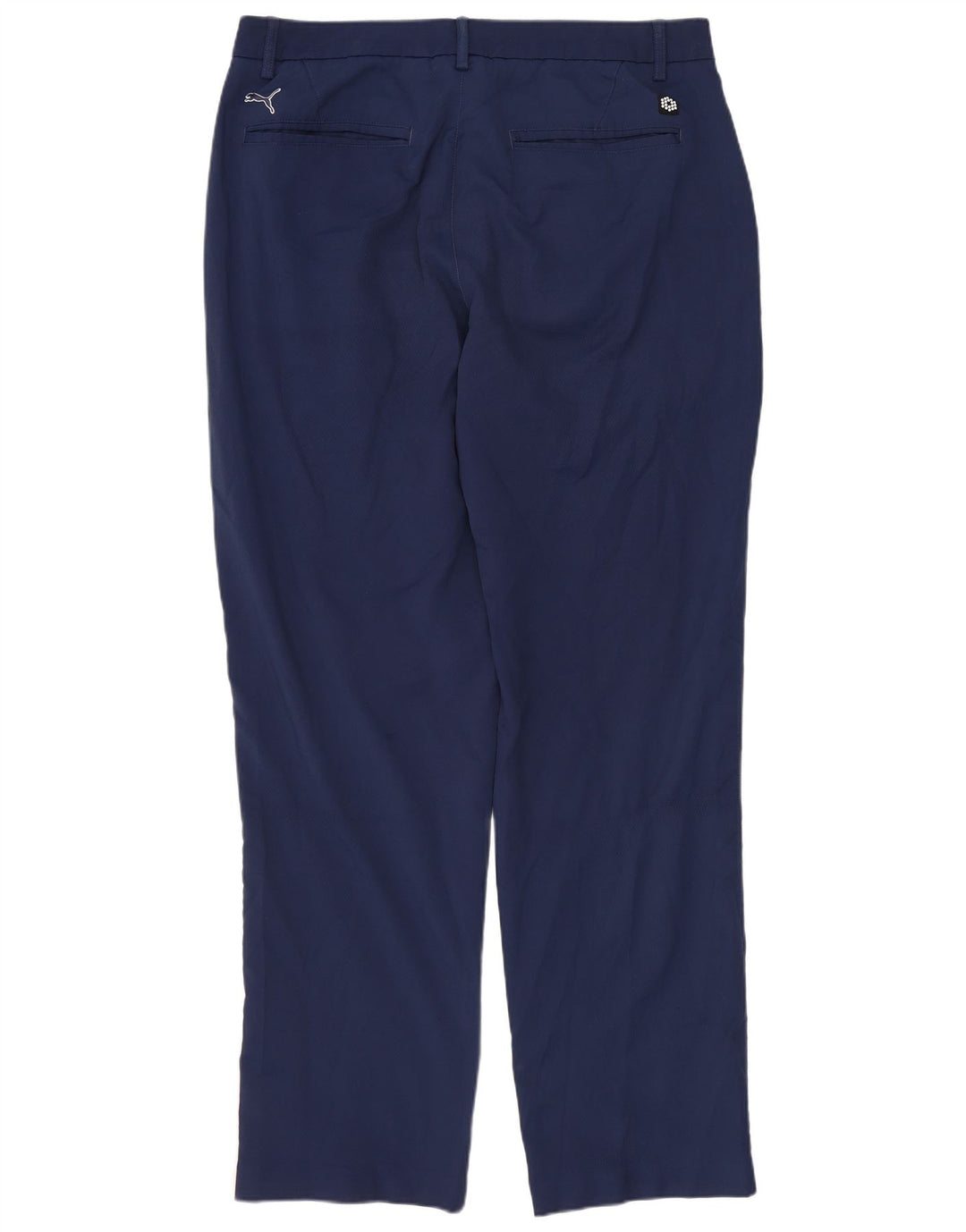 Calças PUMA masculinas Slim Chino W34 L32 azul marinho poliéster