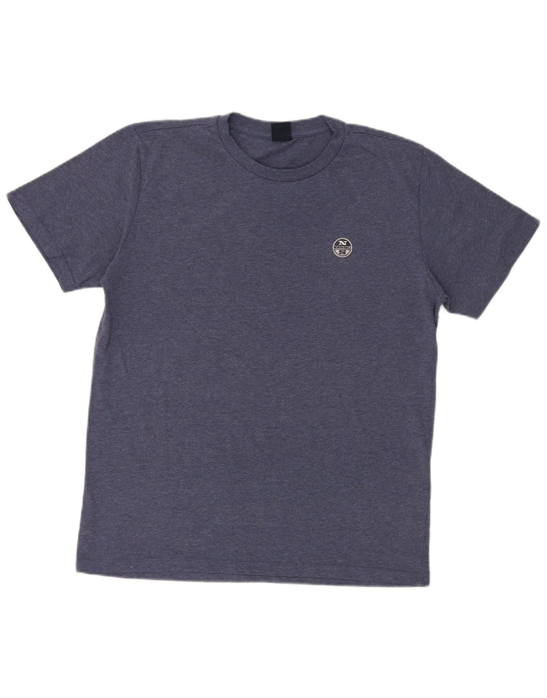 Camiseta masculina North Sails grande algodão manchado azul marinho