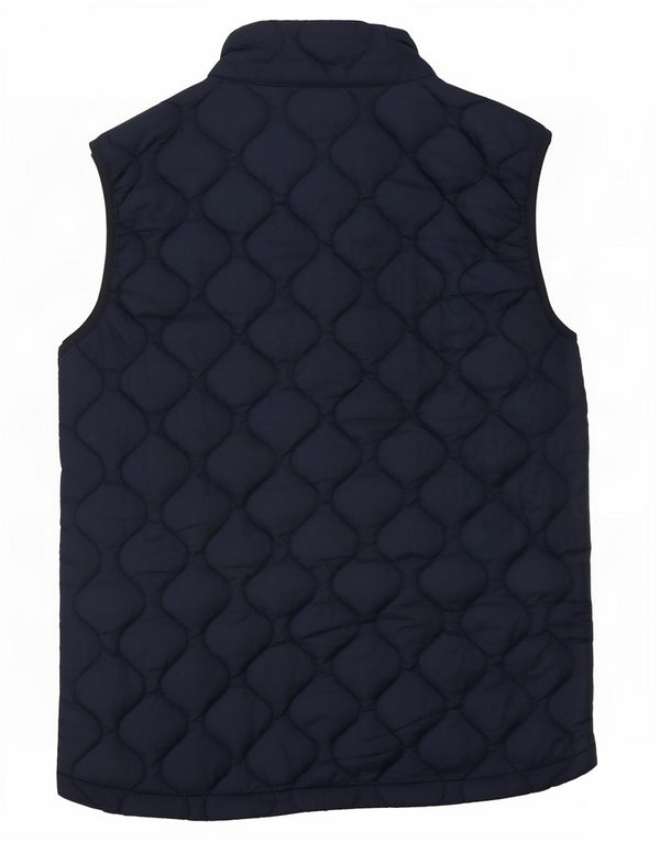 Colete acolchoado Jack Wills Boys 12-13 anos azul marinho poliamida manchada