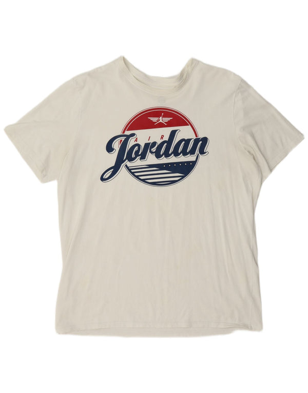 Camiseta gráfica masculina Jordan Top XL branca