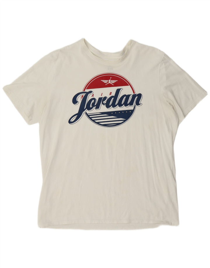 Camiseta gráfica masculina Jordan Top XL branca