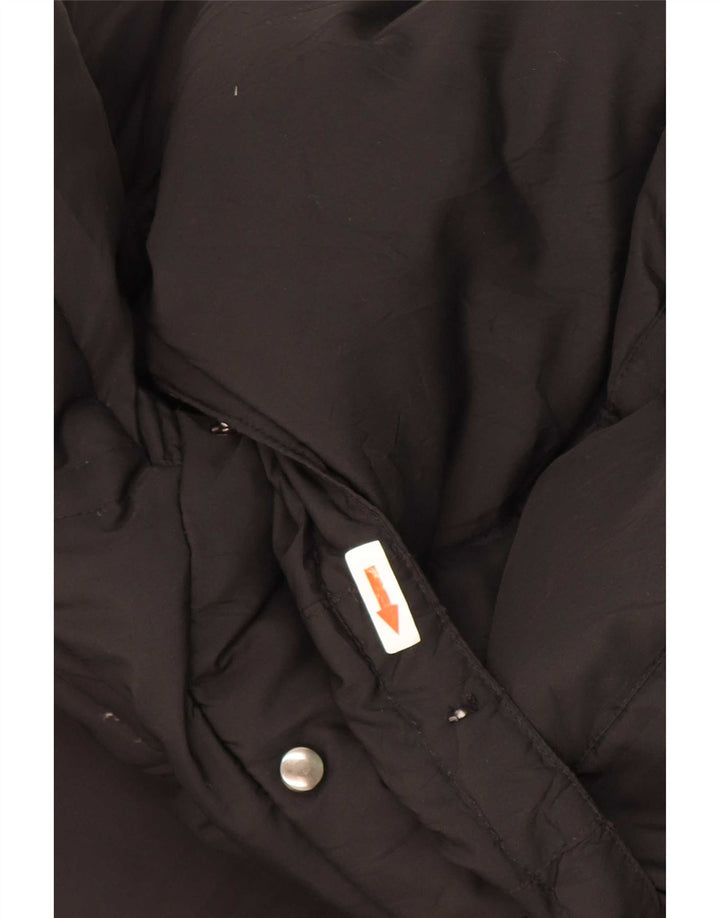 Casaco acolchoado com capuz feminino Fila UK 12 poliéster preto médio