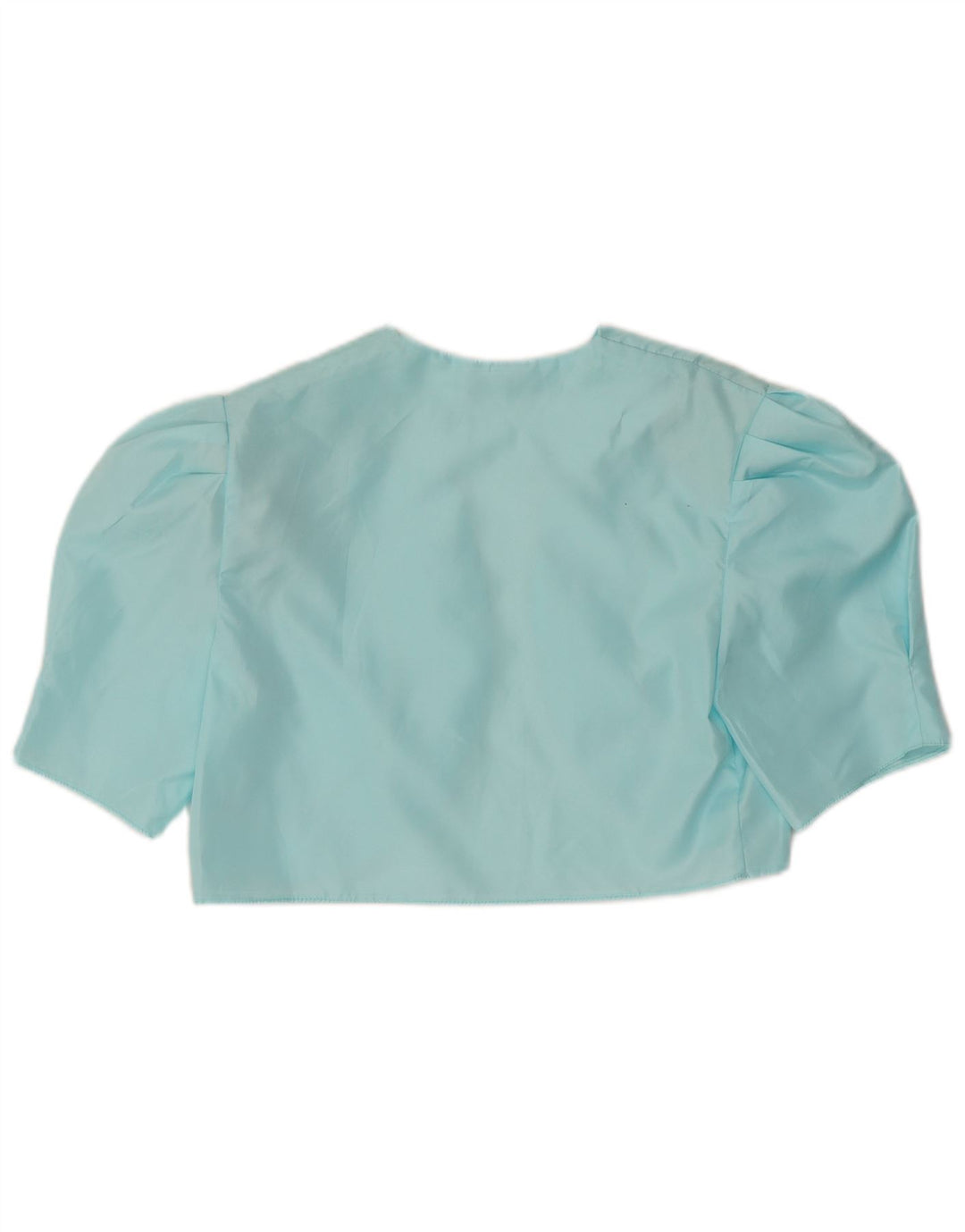 Bolero feminino vintage UK 12 poliéster azul médio