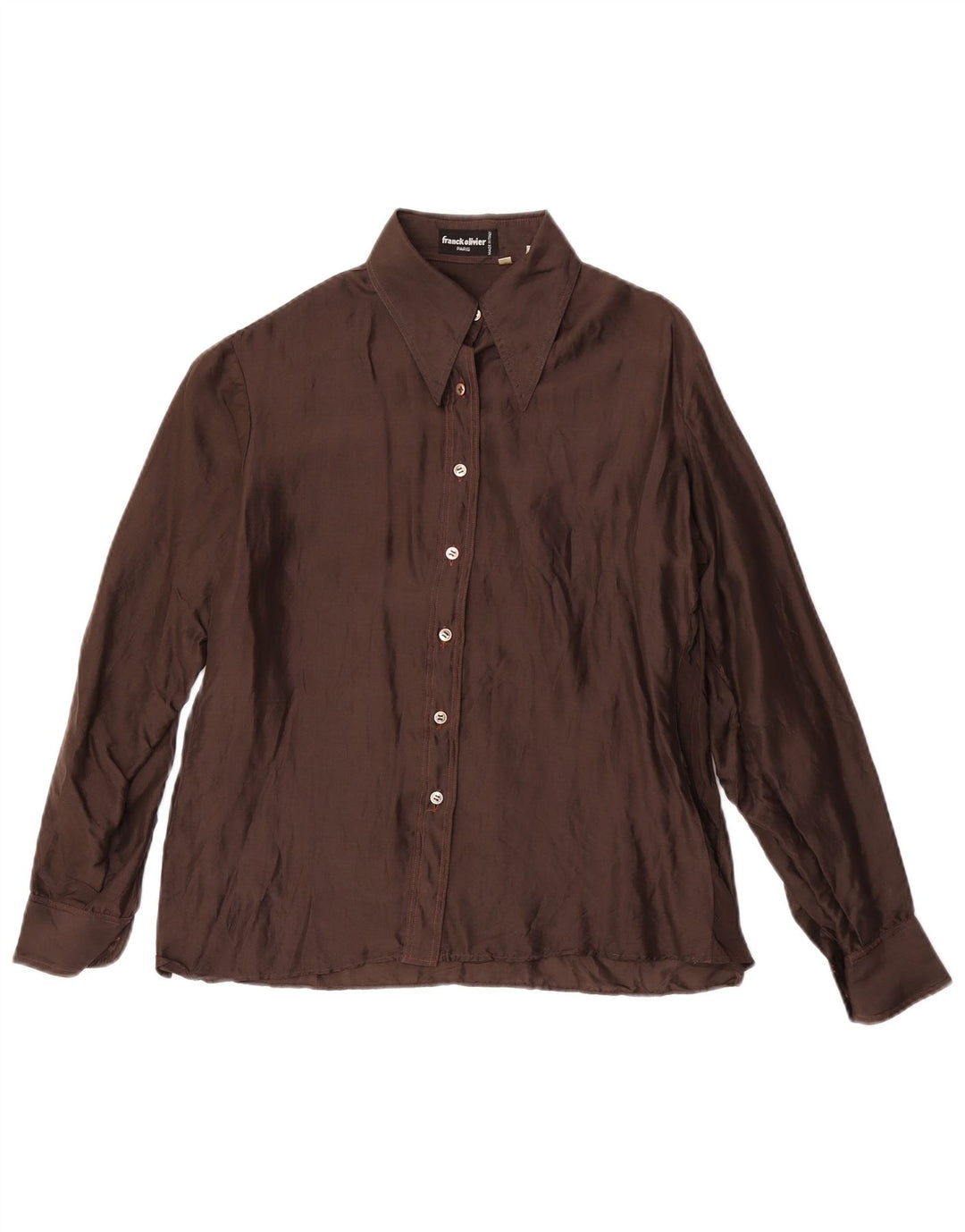 Camisa feminina Franck Olivier IT 44 marrom médio