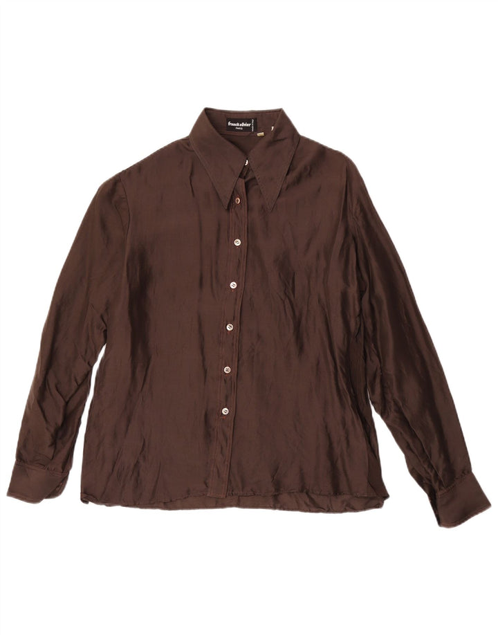 Camisa feminina Franck Olivier IT 44 marrom médio