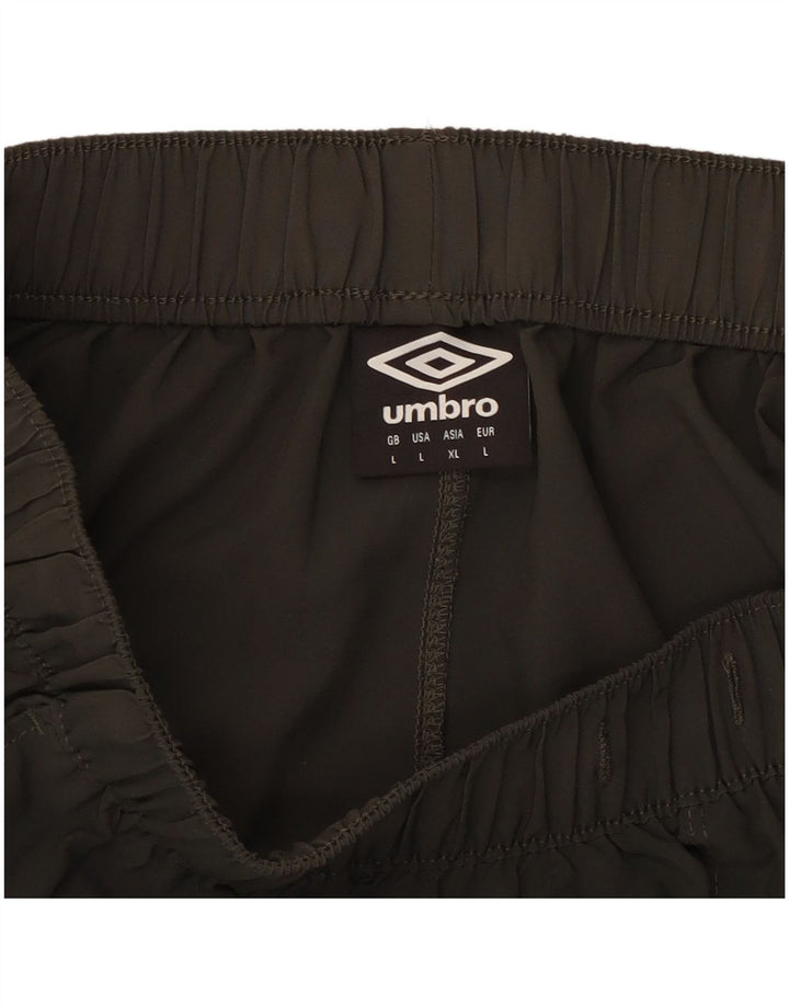 Shorts de natação masculino Umbro grande poliéster cáqui