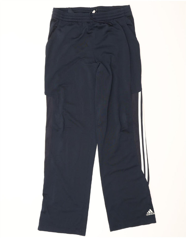 Calças de treino masculinas ADIDAS UK 38/40 médio azul marinho