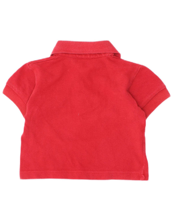 Camisa polo Burberry Baby Boys 6-9 meses algodão vermelho