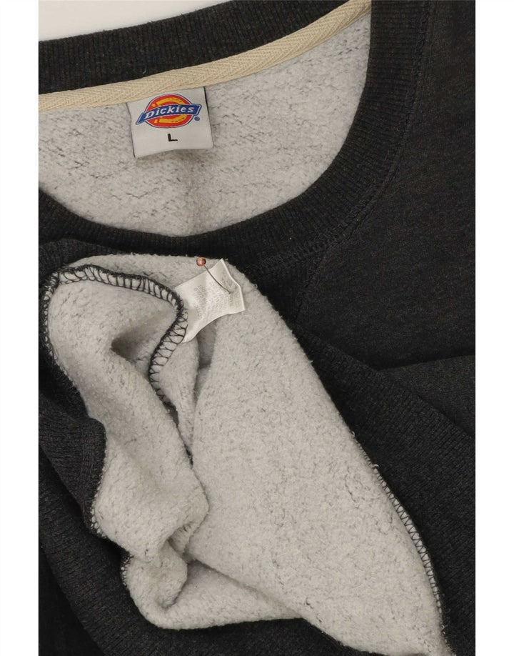 Dickies moletom gráfico masculino jumper grande algodão cinza