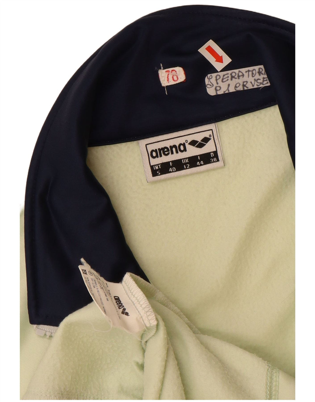 Jaqueta feminina de treino ARENA UK 12 poliéster verde médio