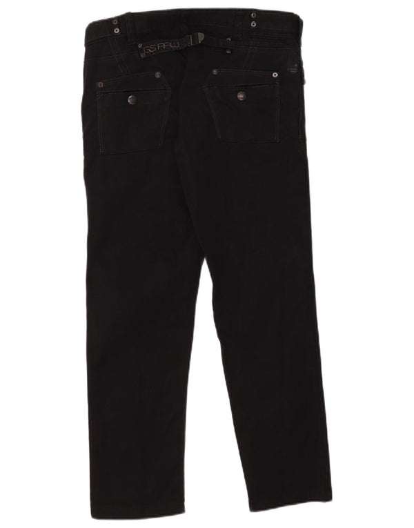 Jeans retos masculinos G-Star W29 L26 algodão preto
