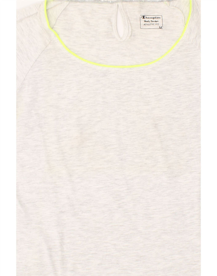 CHAMPION Womens Athletic Fit  T-Shirt Top UK 12 Medium Grey Vintage Champion and Second-Hand Champion from Messina Hembry 