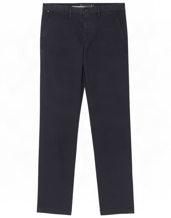 Tommy Hilfiger Mens Slim Chino Calças W30 L32 Azul marinho