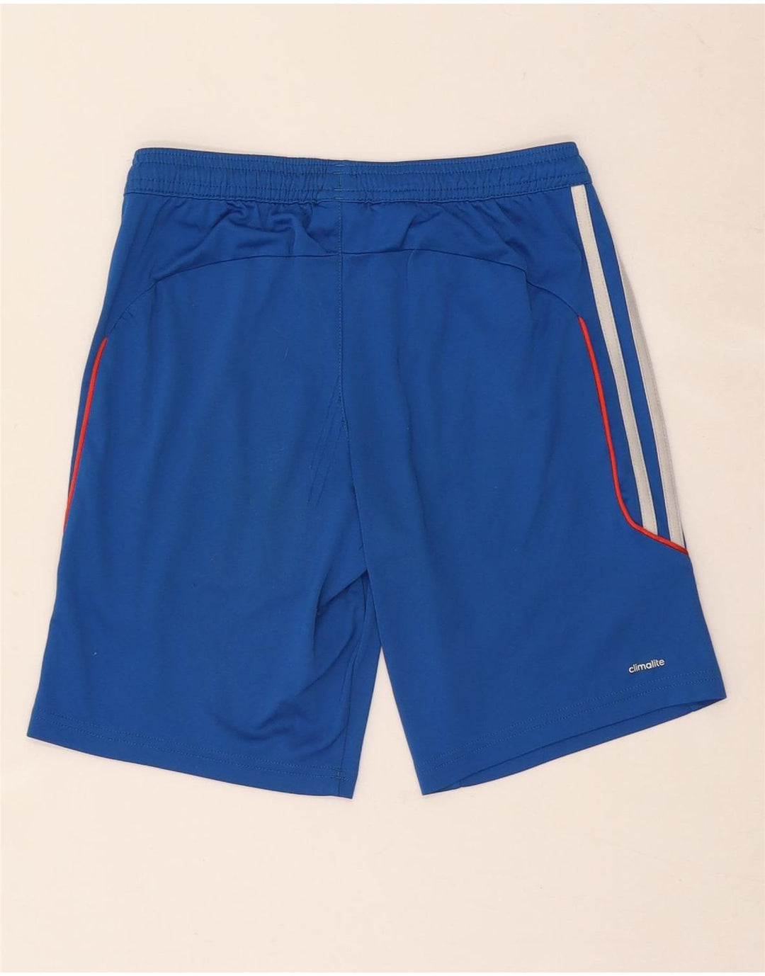 Shorts esportivos Adidas Boys Climalite 9-10 anos azul poliéster