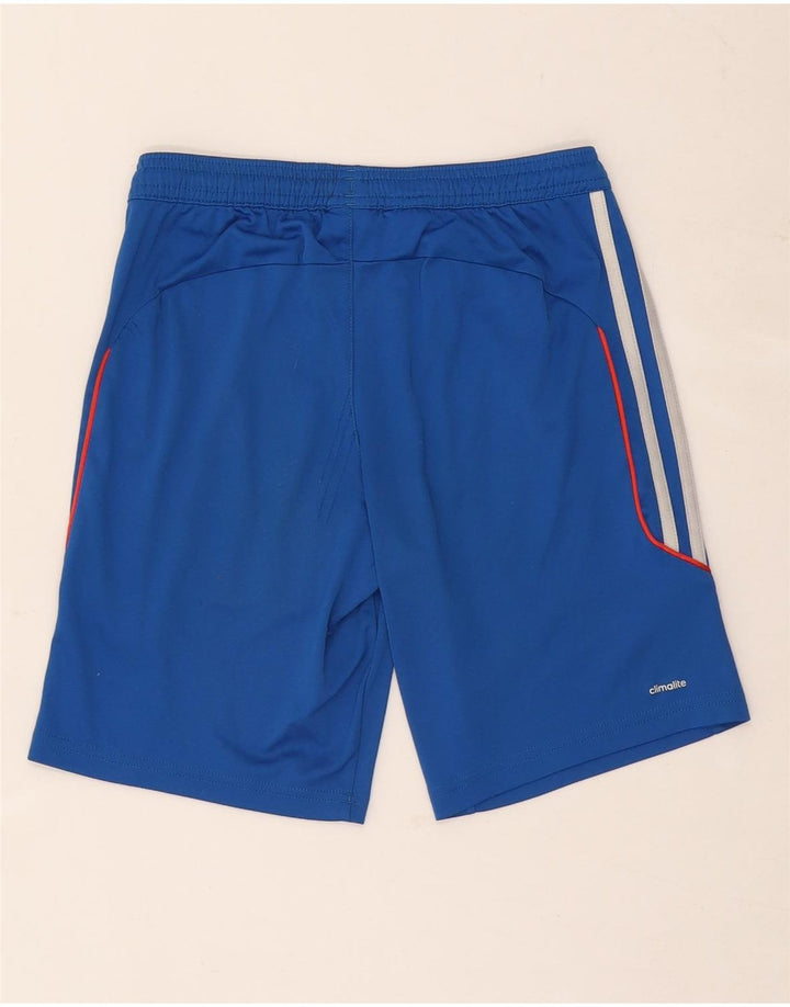 Shorts esportivos Adidas Boys Climalite 9-10 anos azul poliéster