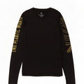 Top gráfico feminino Adidas manga comprida Reino Unido 8/10 pequeno poliéster preto