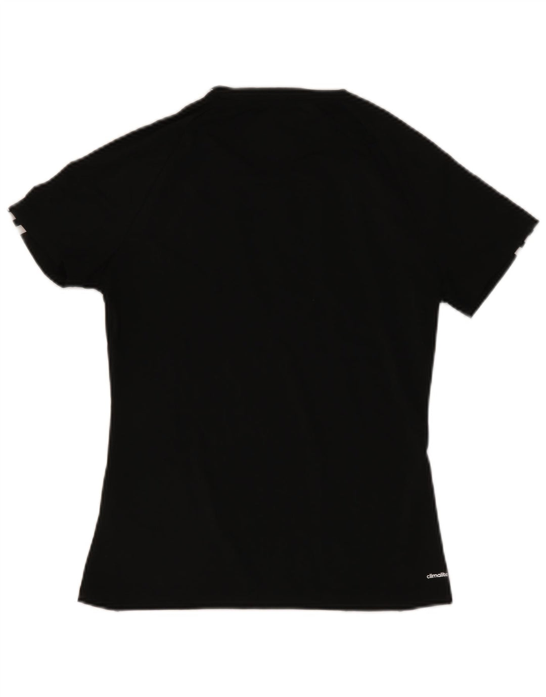Adidas Womens Climalite T-Shirt Top UK 8/10 Pequeno Poliéster Preto