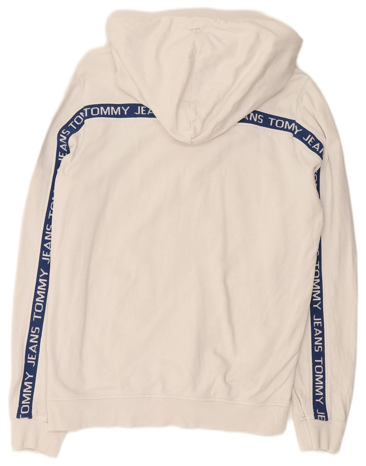 Suéter masculino com capuz gráfico TOMMY HILFIGER grande algodão branco