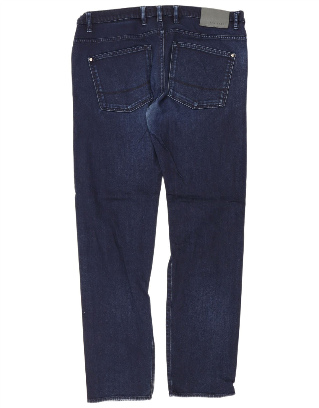 Calça jeans reta masculina Ted Baker regular fit W36 L31 algodão azul