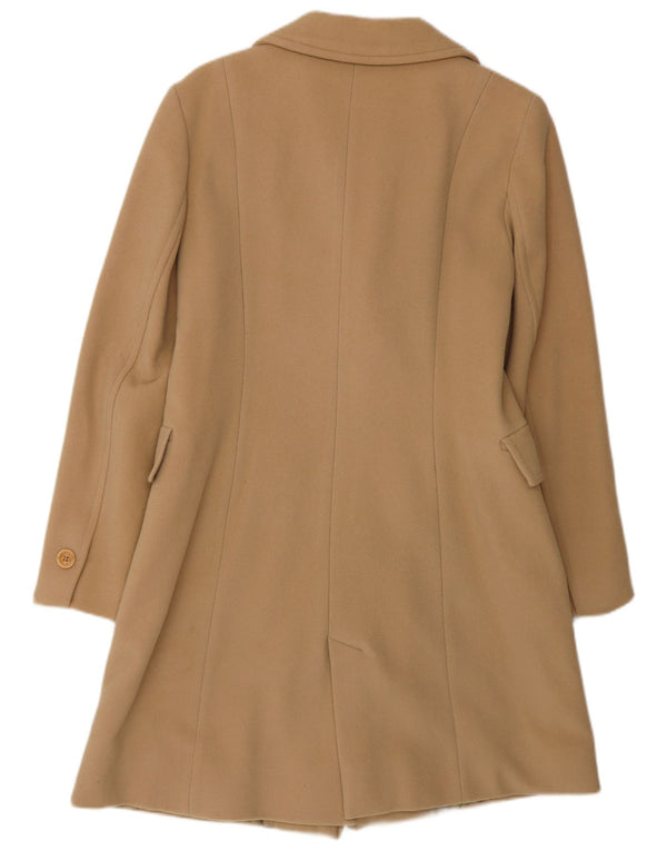Sobretudo feminino Zara EU 42 grande lã bege