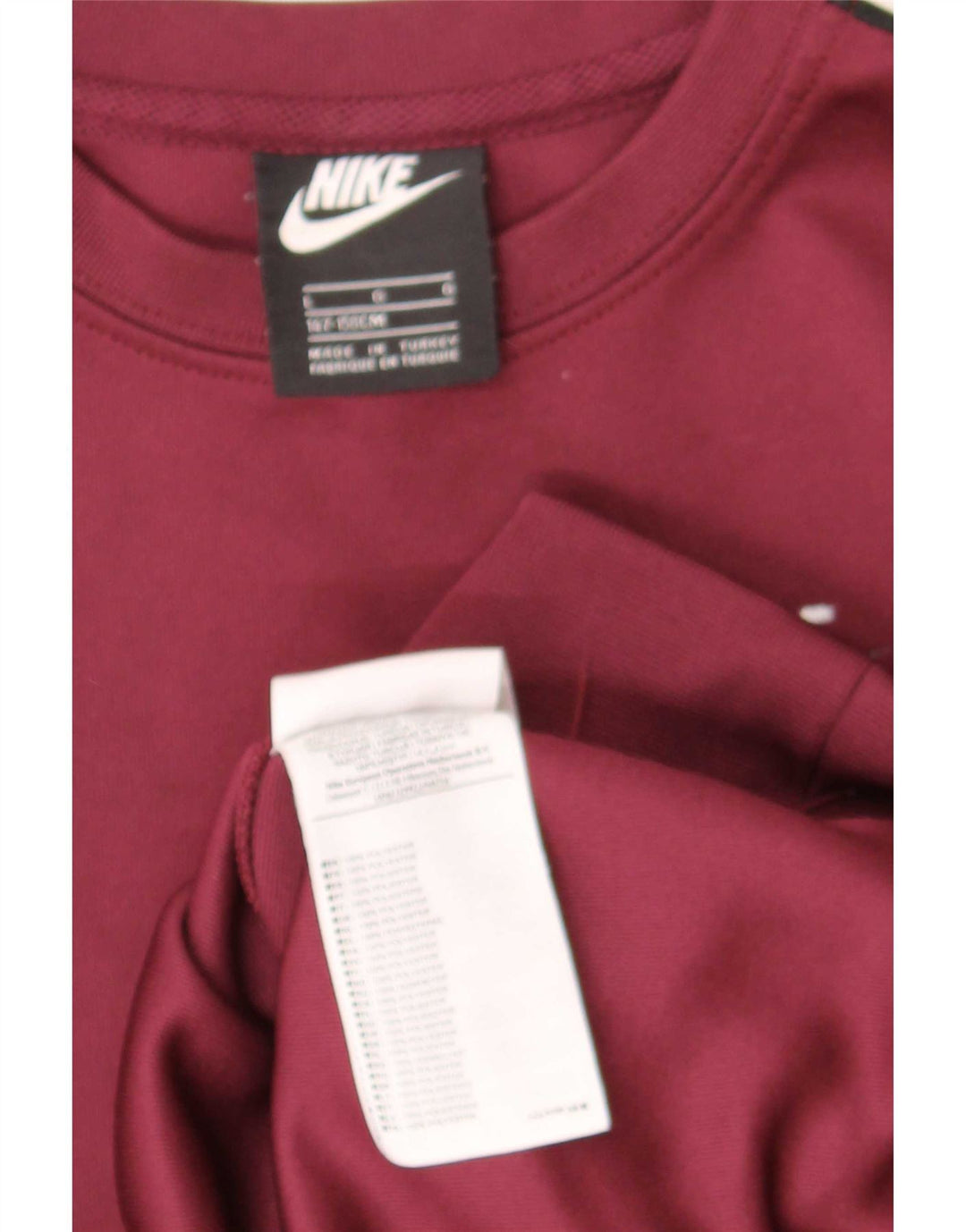 Moletom gráfico Nike Boys Jumper 12-13 anos grande marrom colorblock