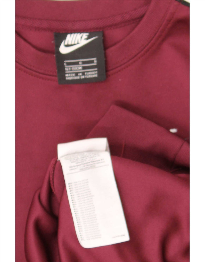 Moletom gráfico Nike Boys Jumper 12-13 anos grande marrom colorblock