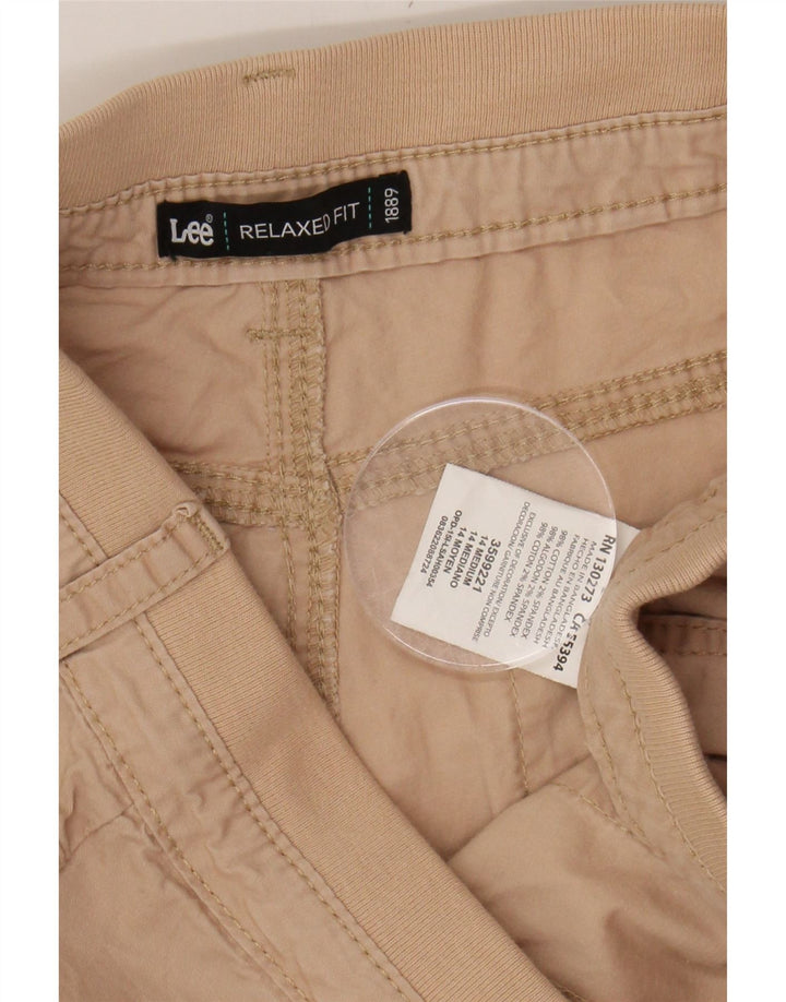 LEE Womens Relaxed Fit Cargo Shorts US 14 XL W34 Beige Cotton Vintage Lee and Second-Hand Lee from Messina Hembry 
