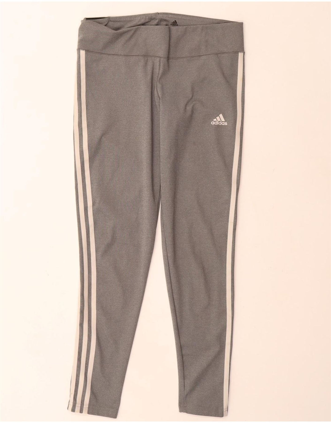 Leggings Adidas Climalite Feminina UK 12/14 Cinza Médio Poliéster