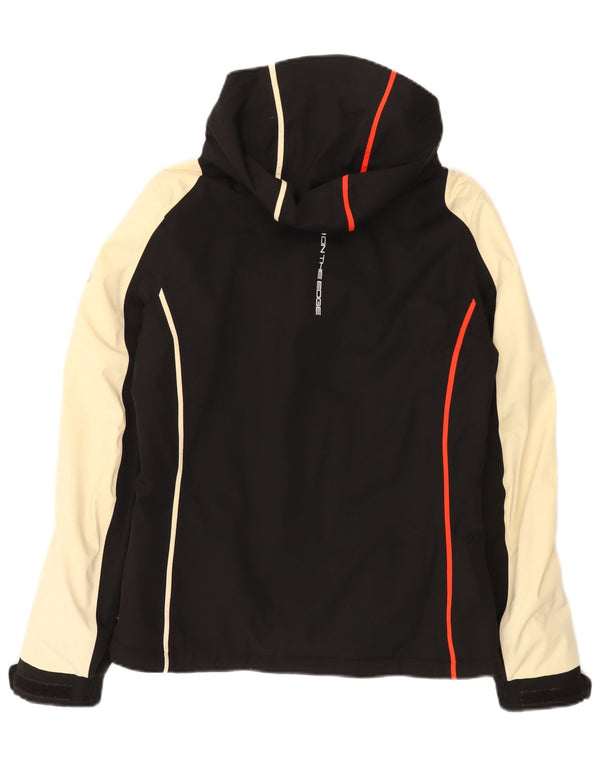 Jaqueta de esqui feminina com capuz On the Edge IT 44 Medium Black Colourblock