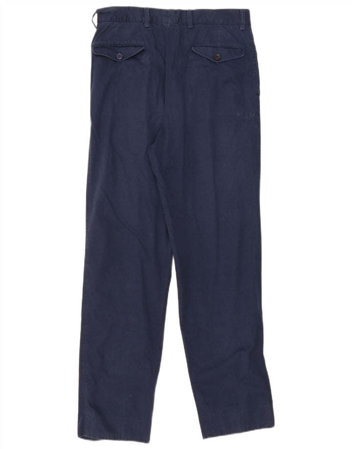 Calça masculina Belfe & Belfe de terno reto médio W32 L32 azul marinho