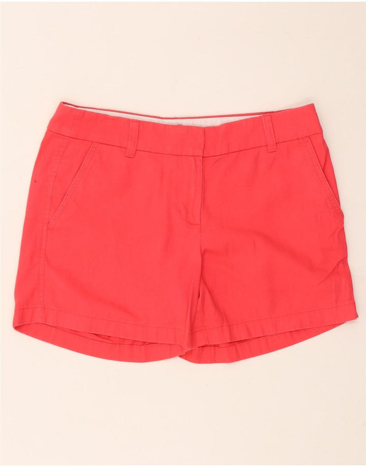 J. CREW Shorts Chino feminino US 4 pequeno W30 algodão vermelho
