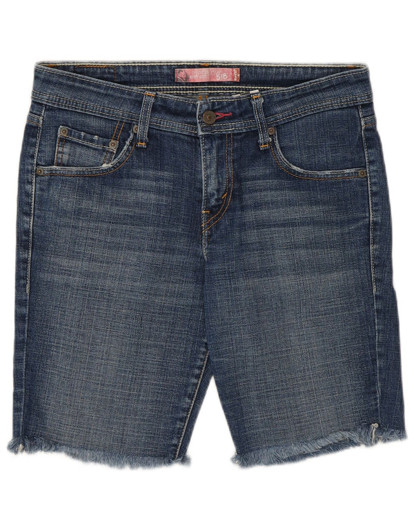 Levi's Womens 518 Low Waist Denim Shorts Size 7 Medium W30 Blue Cotton