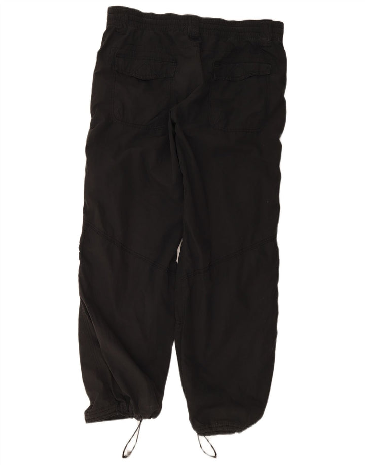 Nike Womens Joggers Cargo Calças UK 16 Grande W34 L30 Poliéster Preto