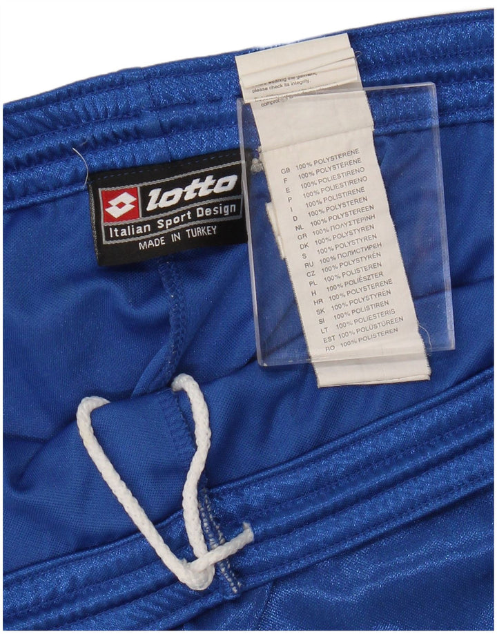 Shorts esportivos masculinos Lotto poliéster azul médio