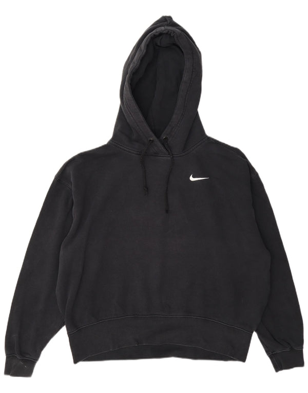 Jumper com capuz Nike feminino oversized UK 10 pequeno algodão cinza