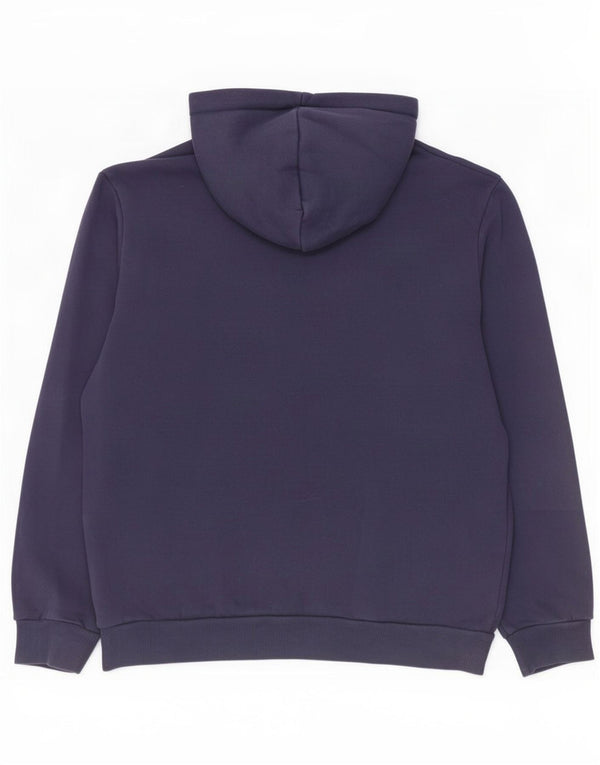 Puma Mens Hoodie Jumper Médio Algodão Azul Marinho