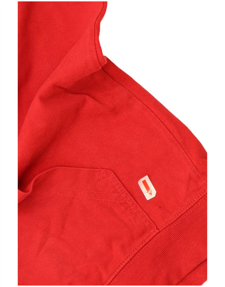 NIKE Masculino Air Graphic Hoodie Jumper UK 45/47 XL Algodão Vermelho