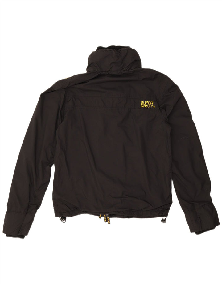 Jaqueta corta-vento feminina Superdry UK 14 médio preto nylon
